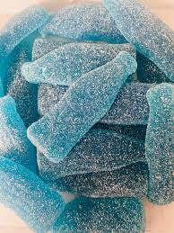 Giant blue raspberry bottles